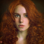 портреты рыжих девушек Сергея Бетца