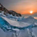 ледяной пейзаж Байкала Андрея Грачева