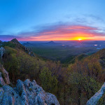Пейзаж на рассвете и на закате Федора Лашкова