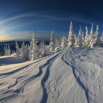 зимний пейзажи Сибири Александра Лихарева
