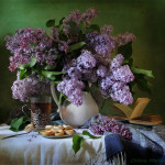 красочный натюрморт с цветами Марины Орловой
